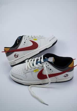 Nike Dunk Low GHOSTBUSTERS X Custom Sail RED BLACK