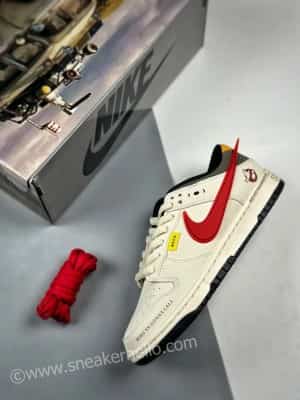 Nike Dunk Low GHOSTBUSTERS X Custom Sail RED BLACK