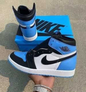 jordan retro 1 high unc toe with og box SEMI UA