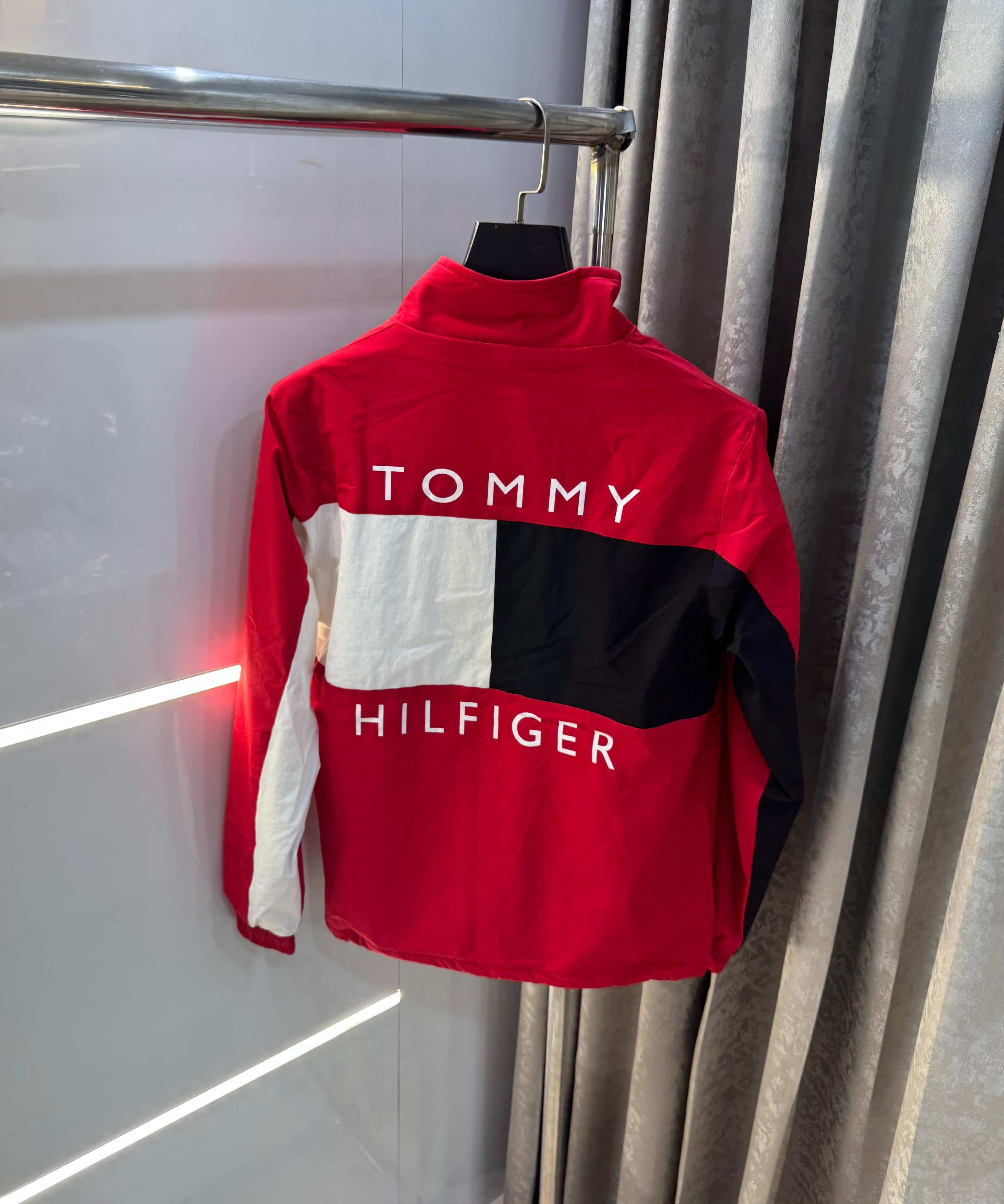 Tomm y Hilfiger Red Imported Premium Bomber Jacket Main image