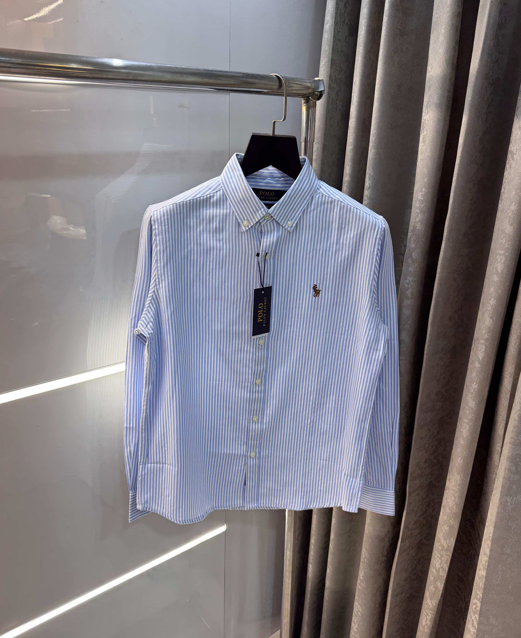 Ralph Laure n Blue  strips Premium Shirt