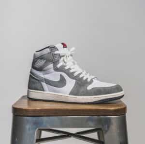 Nike Air Jordan 1 WASHED BLACK SEMI UA With Same OG BOX