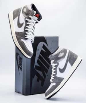 Nike Air Jordan 1 WASHED BLACK SEMI UA With Same OG BOX