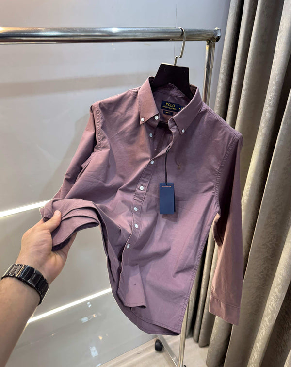 Ralp h lauren Milange Cotton Premium Classic Shirt