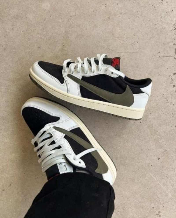 air jordan retro 1 low travis scott olive semi ua