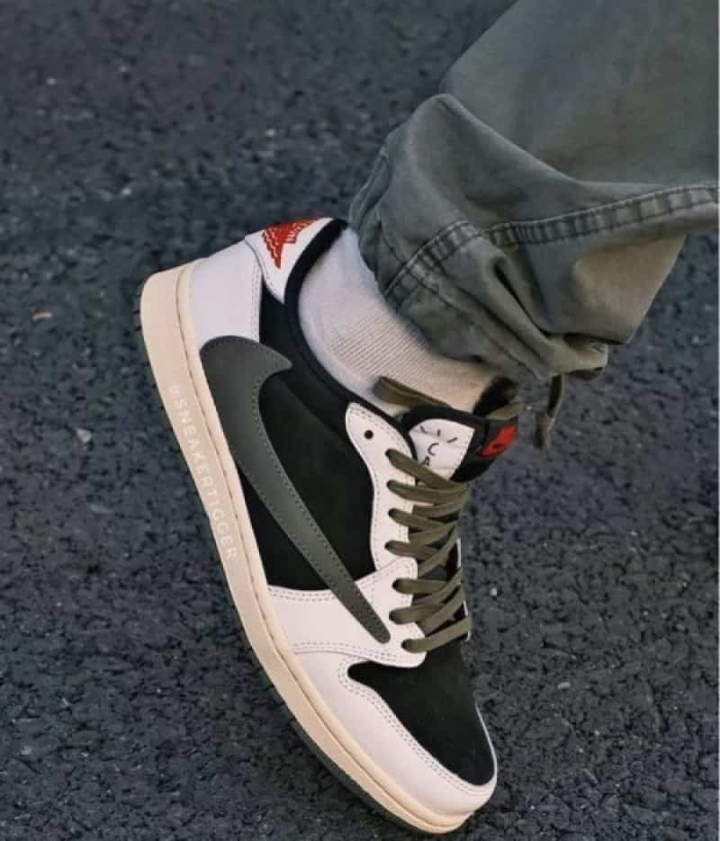 air jordan retro 1 low travis scott olive semi ua