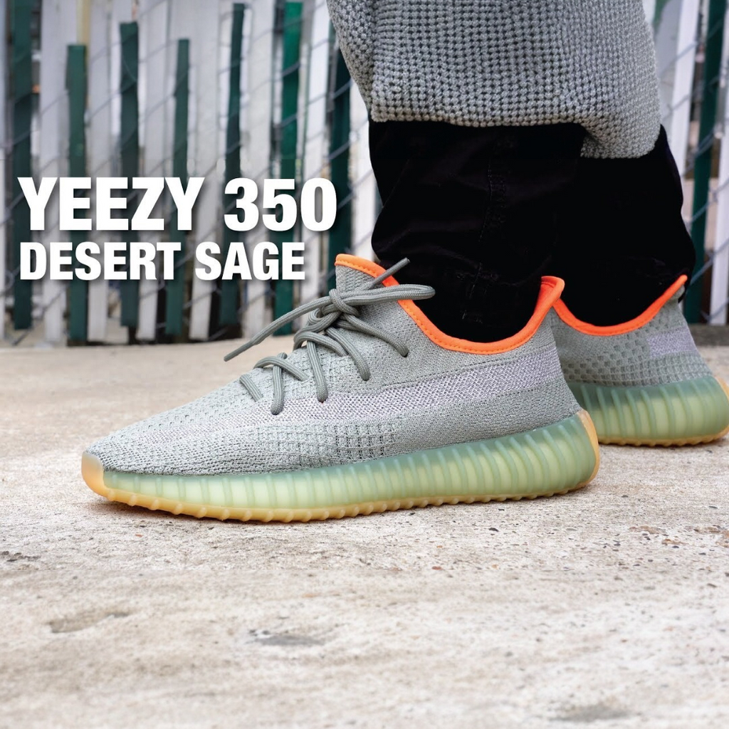 Adidas Yeezy Boost 350 V2 Desert Sage Reflective Semi UA Quality With Full Kit