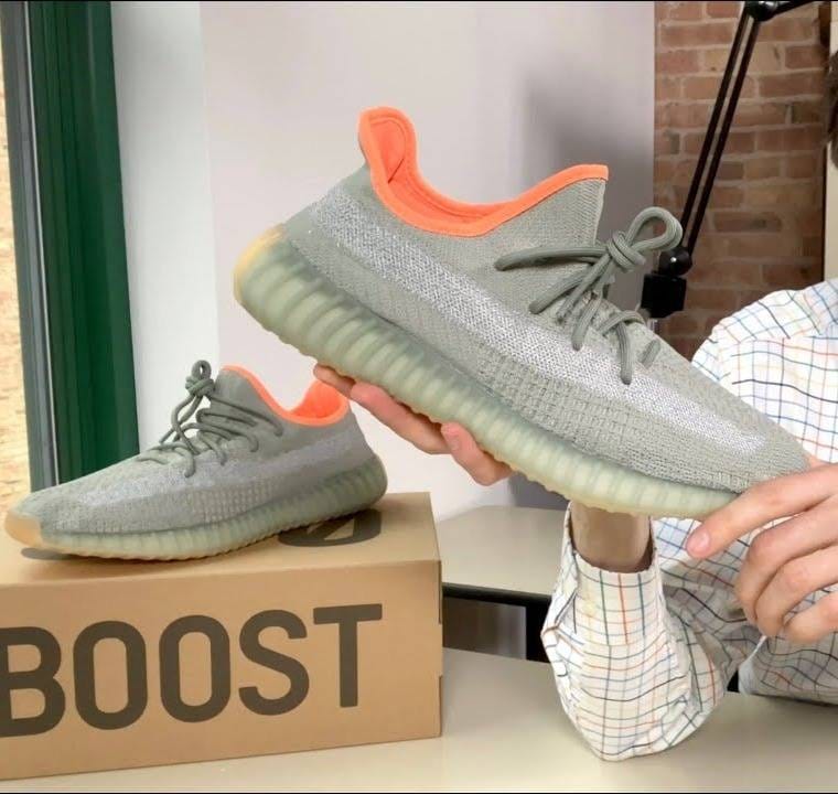 Adidas Yeezy Boost 350 V2 Desert Sage Reflective Semi UA Quality With Full Kit