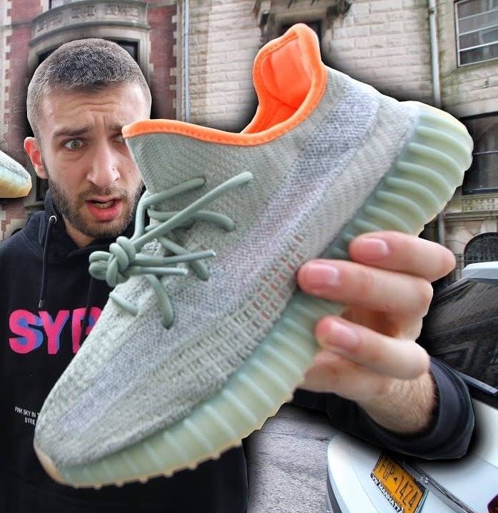 Adidas Yeezy Boost 350 V2 Desert Sage Reflective Semi UA Quality With Full Kit