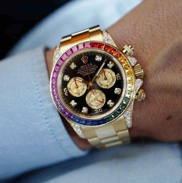 Role_..X! Oyster Daytona Rainbow Gold