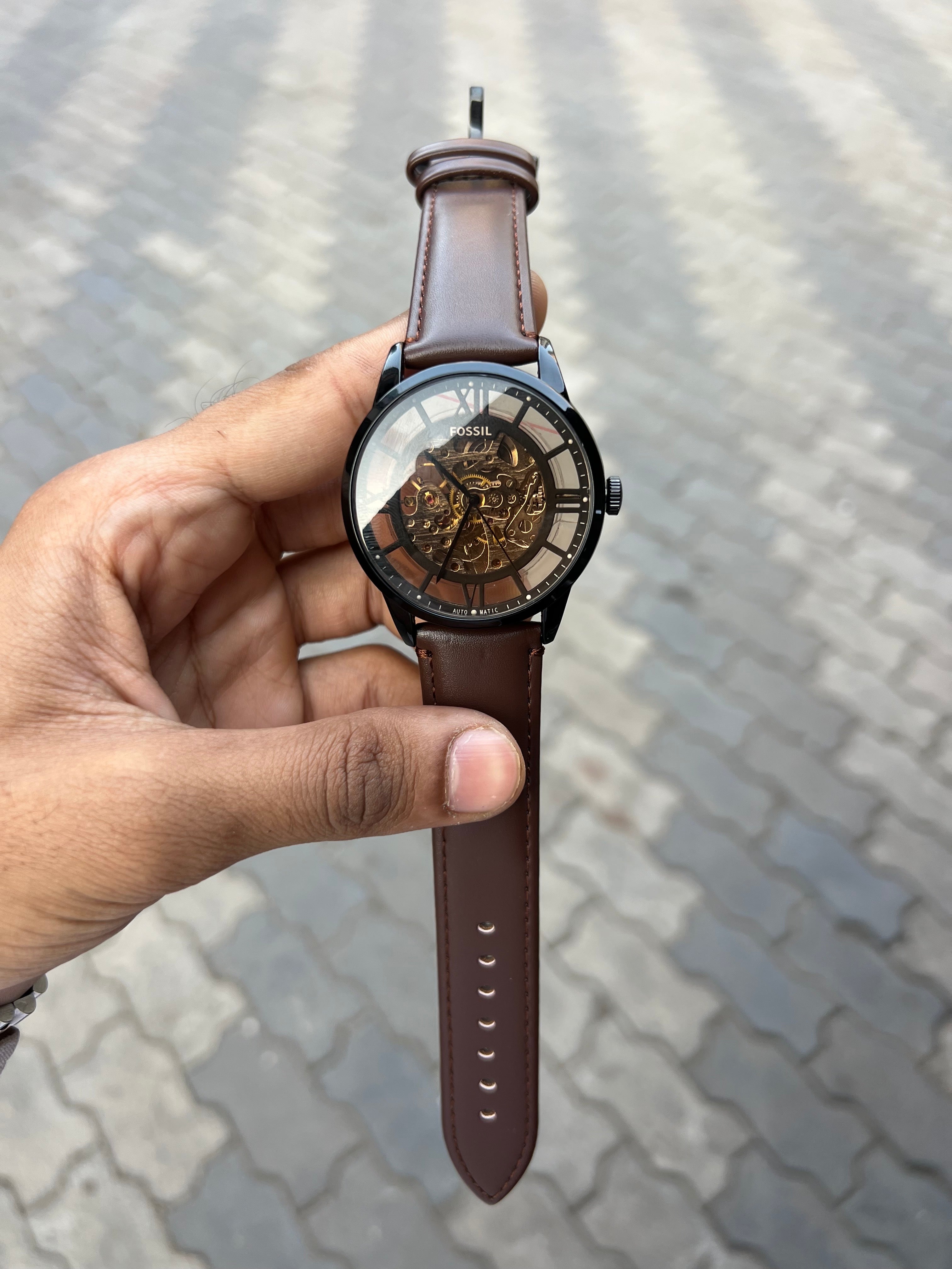 Fossil Townsman Brown Belt Automatic