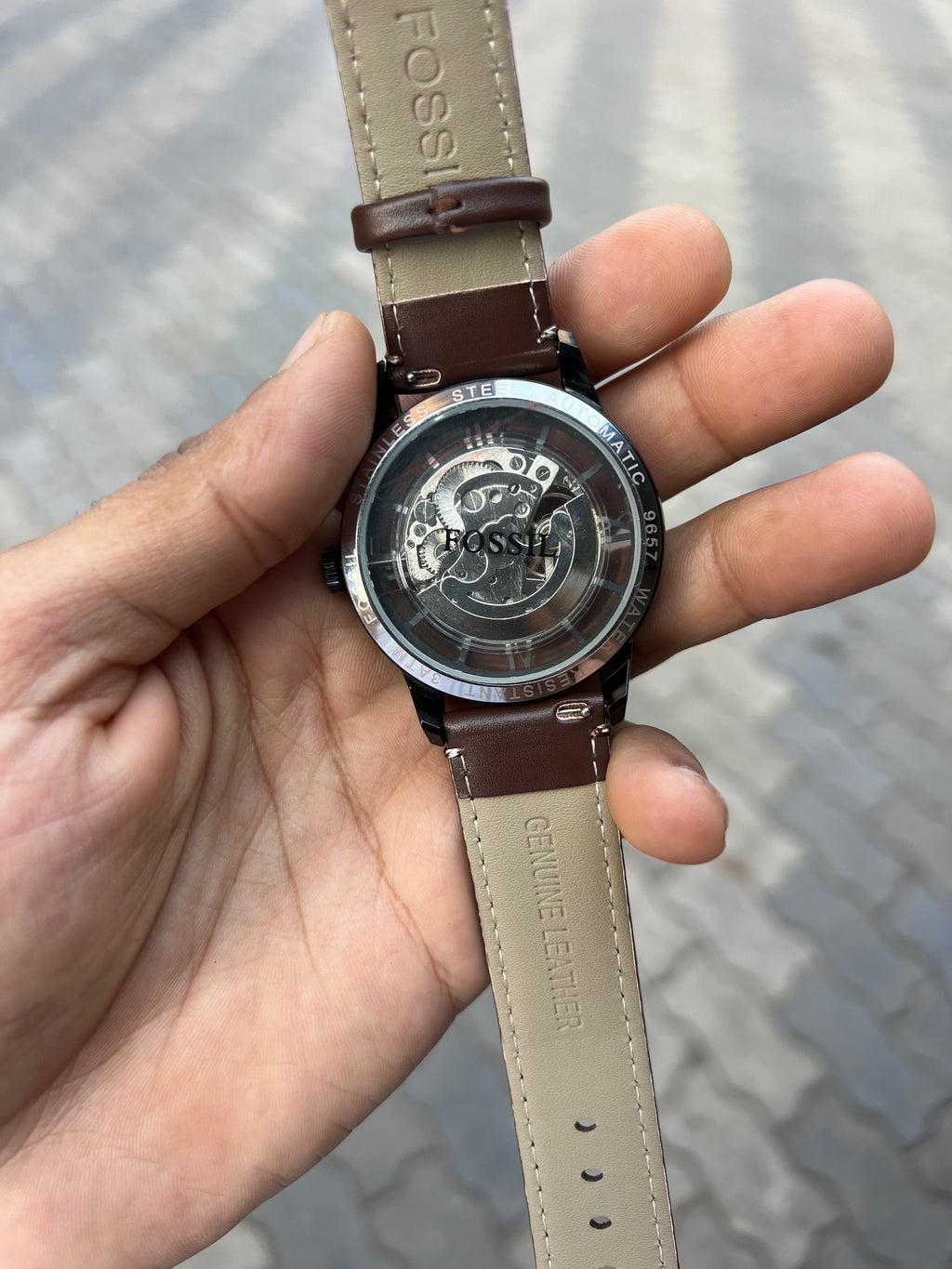 Fossil Townsman Brown Belt Automatic