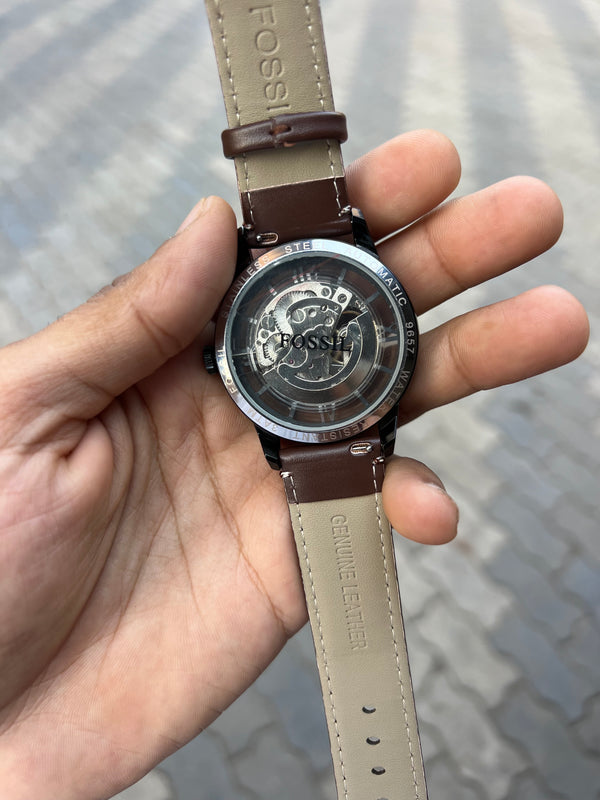 Fossil Townsman Brown Belt Automatic