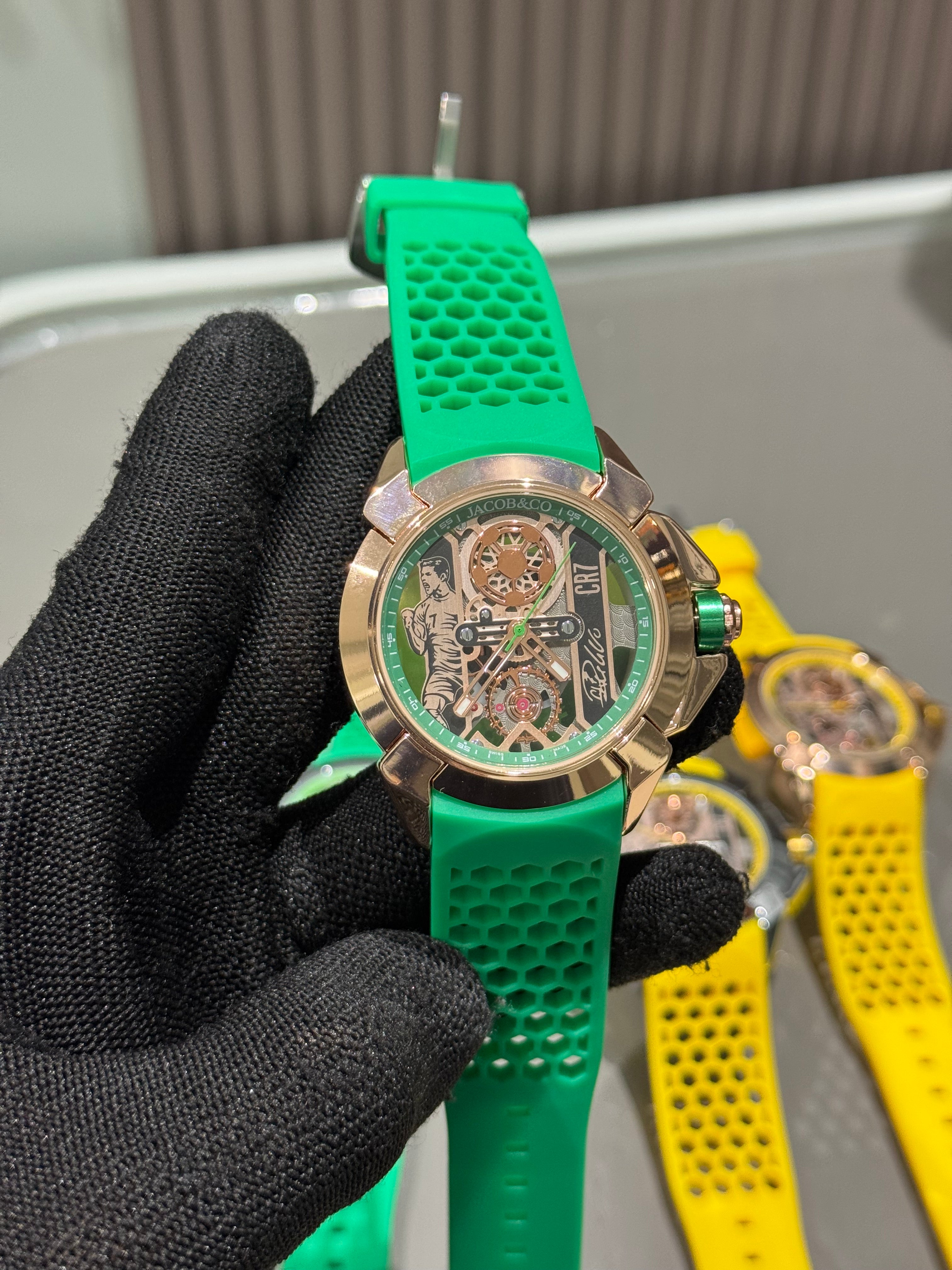 Jacob & Co. Copper Green CR7 Ronaldo Premium Quartz Watch