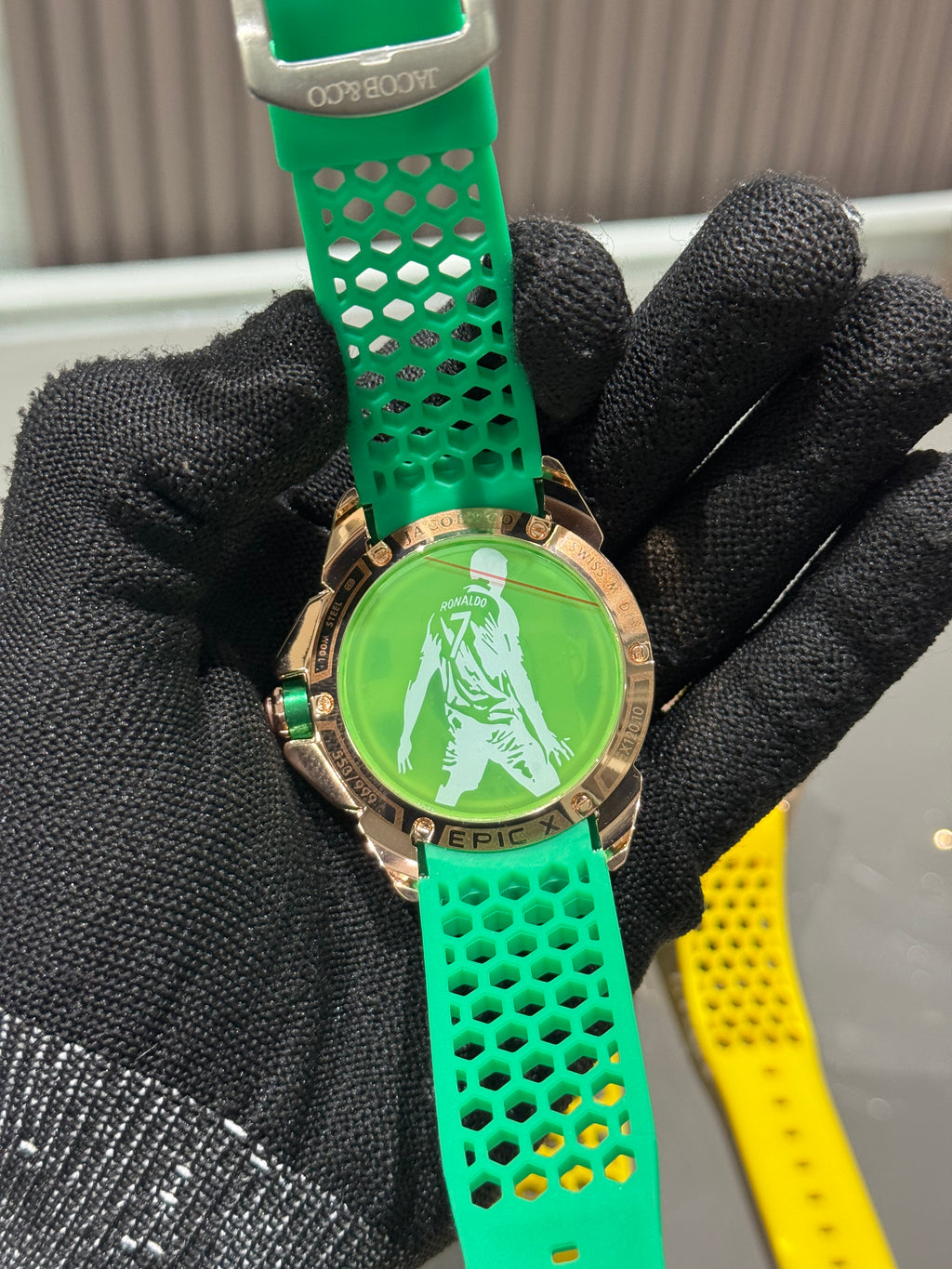Jacob & Co. Copper Green CR7 Ronaldo Premium Quartz Watch