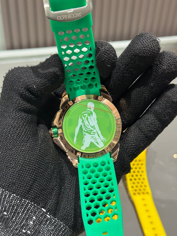 Jacob & Co. Copper Green CR7 Ronaldo Premium Quartz Watch