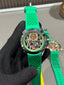 Jacob & Co. Silver Green CR7 Ronaldo Premium Quartz Watch