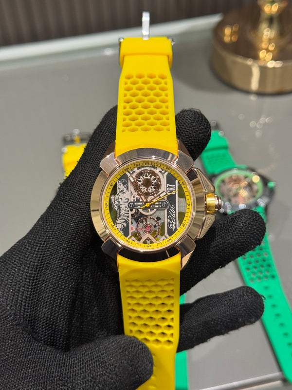 Jacob & Co. Copper Yellow CR7 Ronaldo Premium Quartz Watch