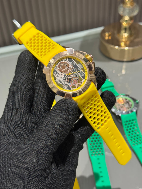 Jacob & Co. Copper Yellow CR7 Ronaldo Premium Quartz Watch