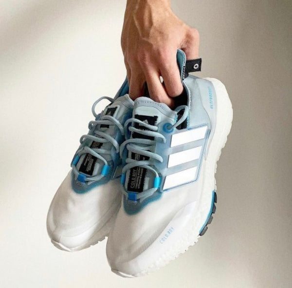 Adidas Ultraboost 22 COLD RDY Grey Silver Metallic Blue Rush
