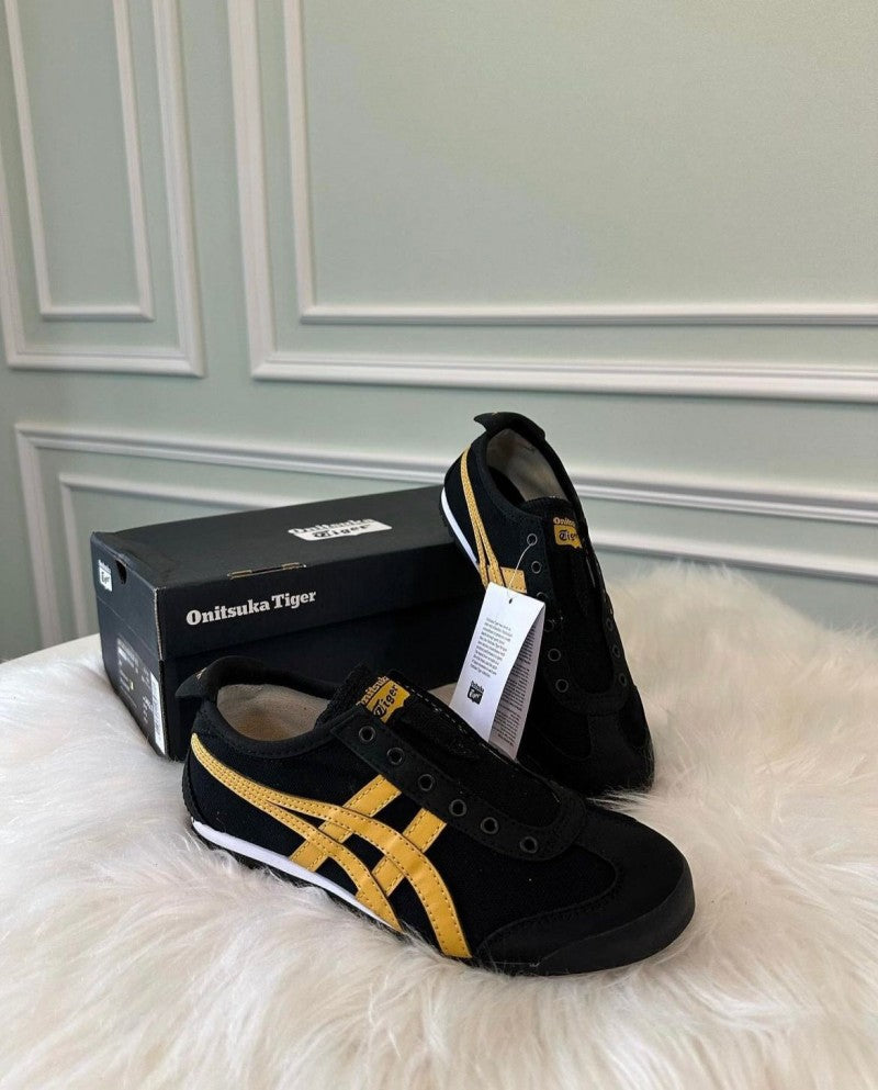 Onitsuka Tiger Slip On BLACK YELLOW