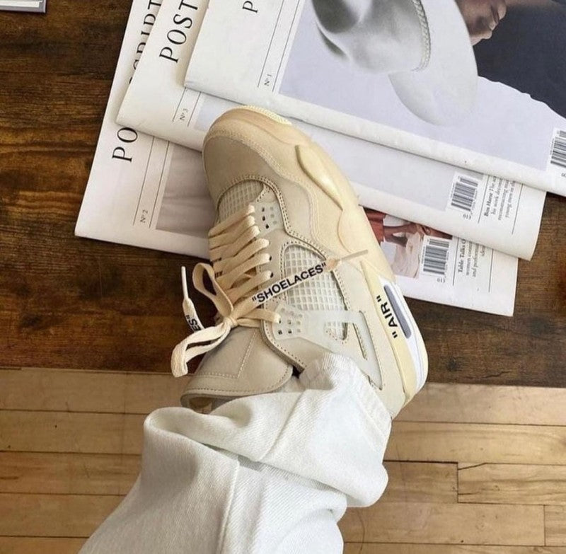 Nike Air Jorden Retro 4 OFF WHITE