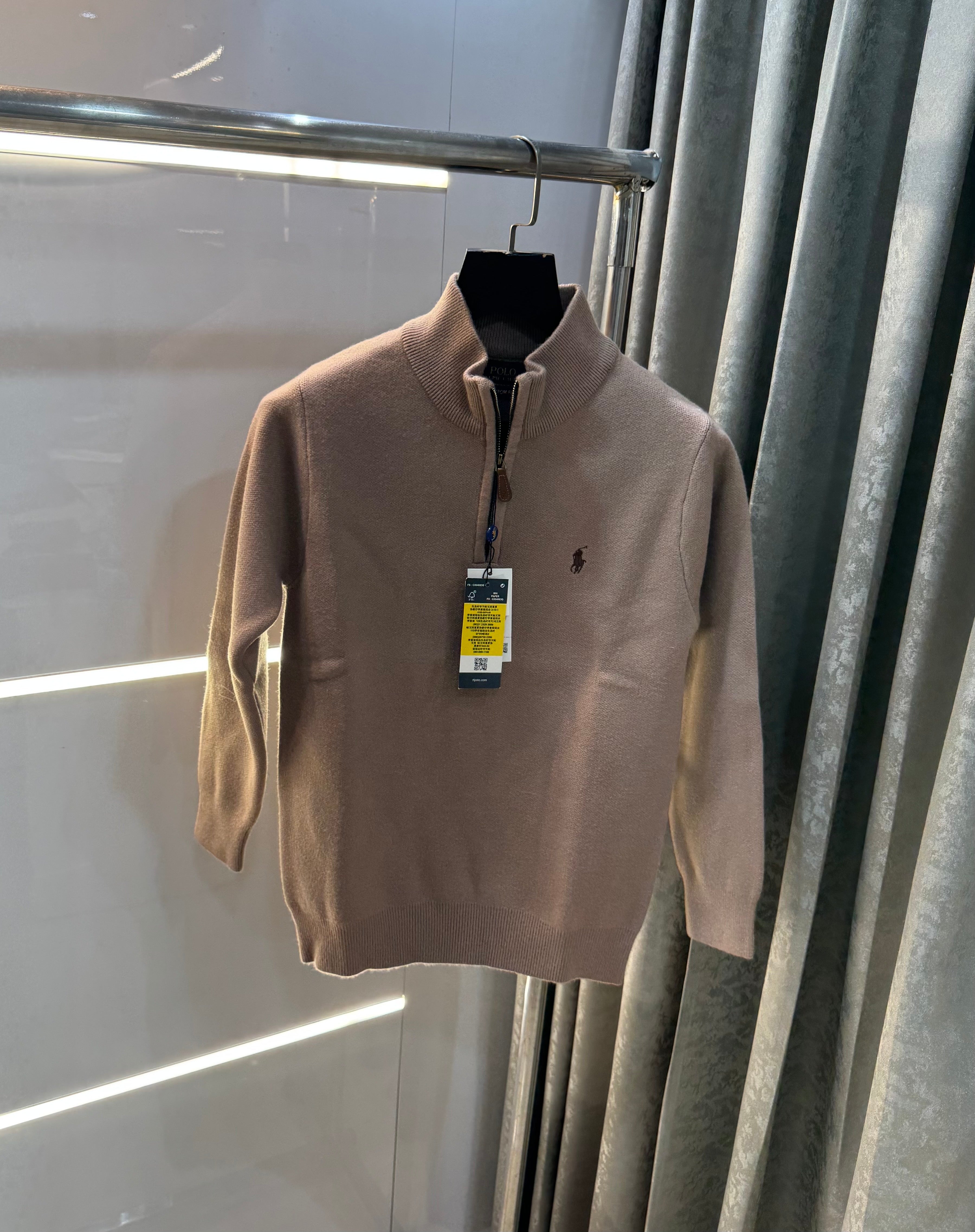 Ralph  Lauren Milange Lambs Wool Knitted Pull Over
