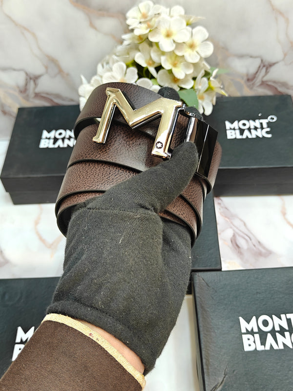 MONT BLANC PREMIUM QUALITY REVERSEABLE BELT WITH OG BOX MB-707