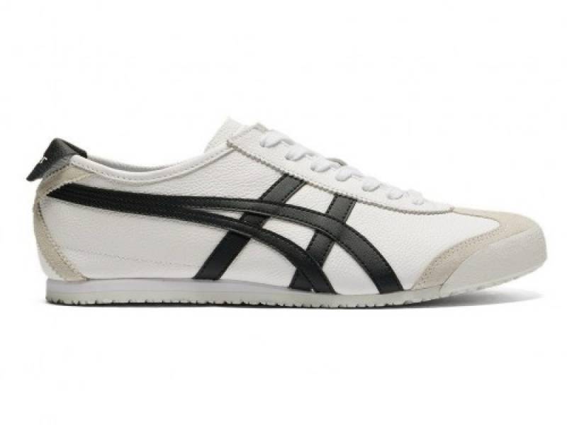ONITSUKA TIGER MEXICO 66 WHITE BLACK SUEDE STRIP