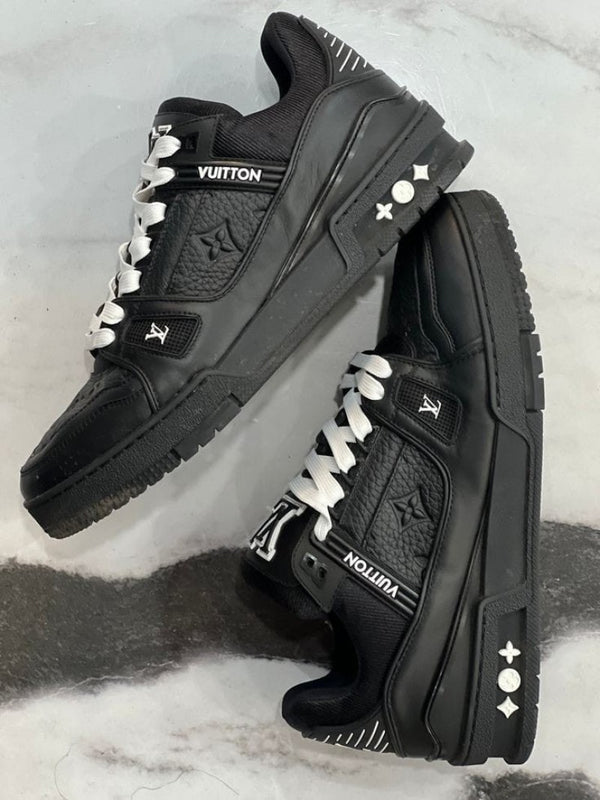 Louis Vuitton SKATE TRAINER PREMIUM SNEAKERS FULL BLACK