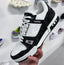 Louis Vuitton trainer black monogram with lv kit