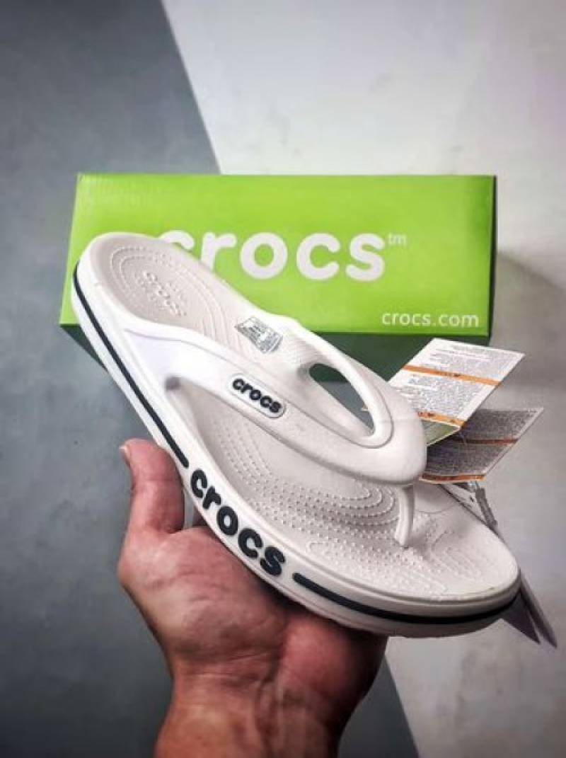 Crocs-Baya-Band-Slide-White