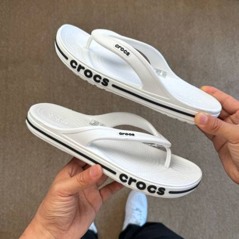 Crocs-Baya-Band-Slide-White