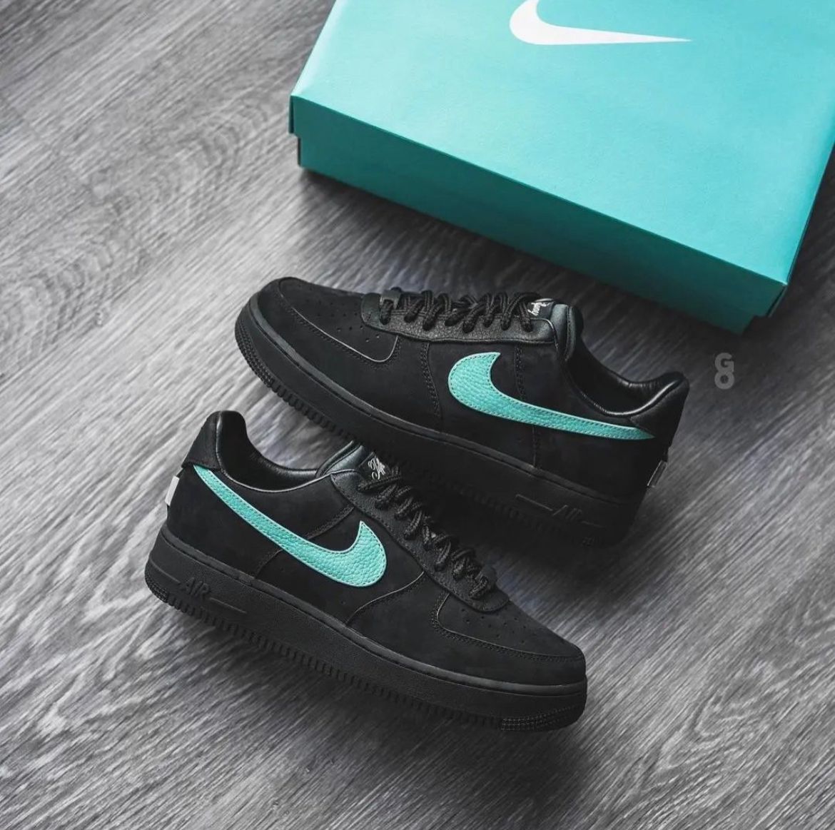 Nike Airforce 1 Low Tiffany Black Semi UA