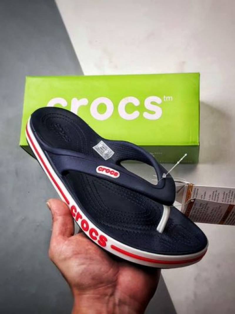 Crocs-Baya-Band-Slide-Navy-Blue