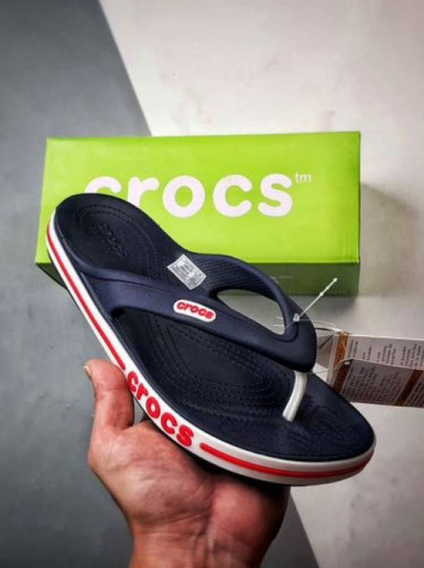Crocs-Baya-Band-Slide-Navy-Blue