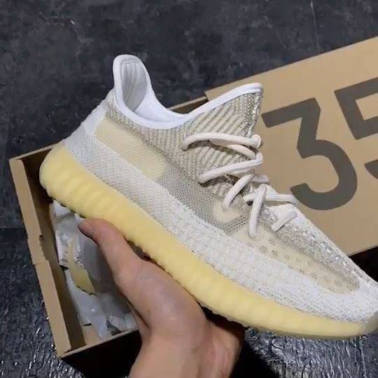 Adidas Yeezy Boost 350 V2 Natural Semi UA with Full Accessories