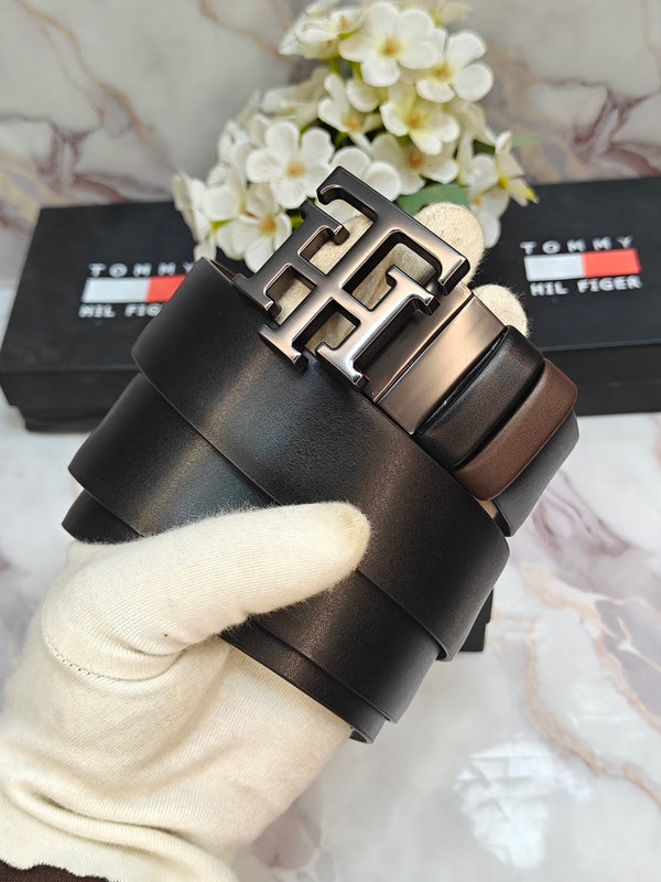 TOMMY PREMIUM QUALITY REVERSEABLE BELT WITH OG BOX TM-906