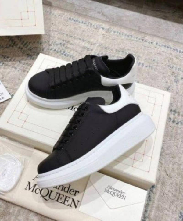 Alexander McQueen black white sneakers