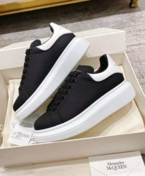 Alexander McQueen black white sneakers