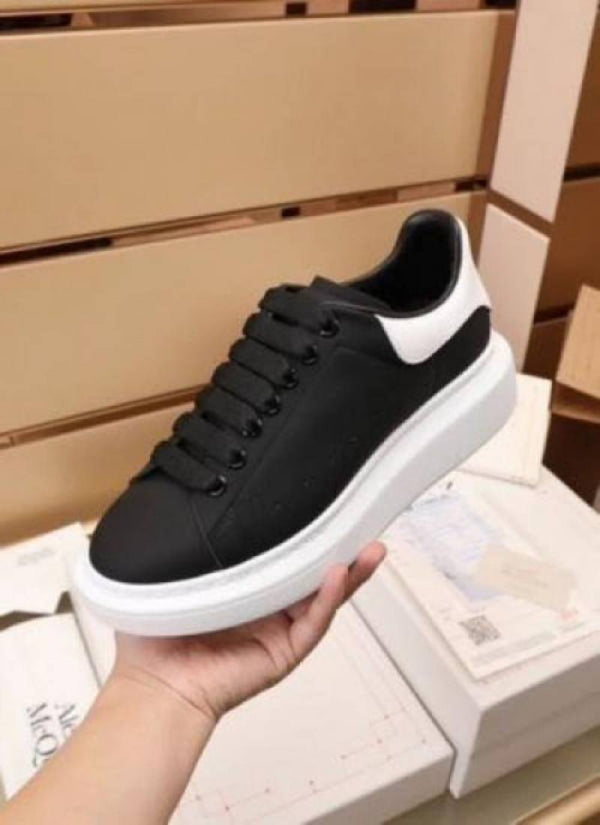 Alexander McQueen black white sneakers