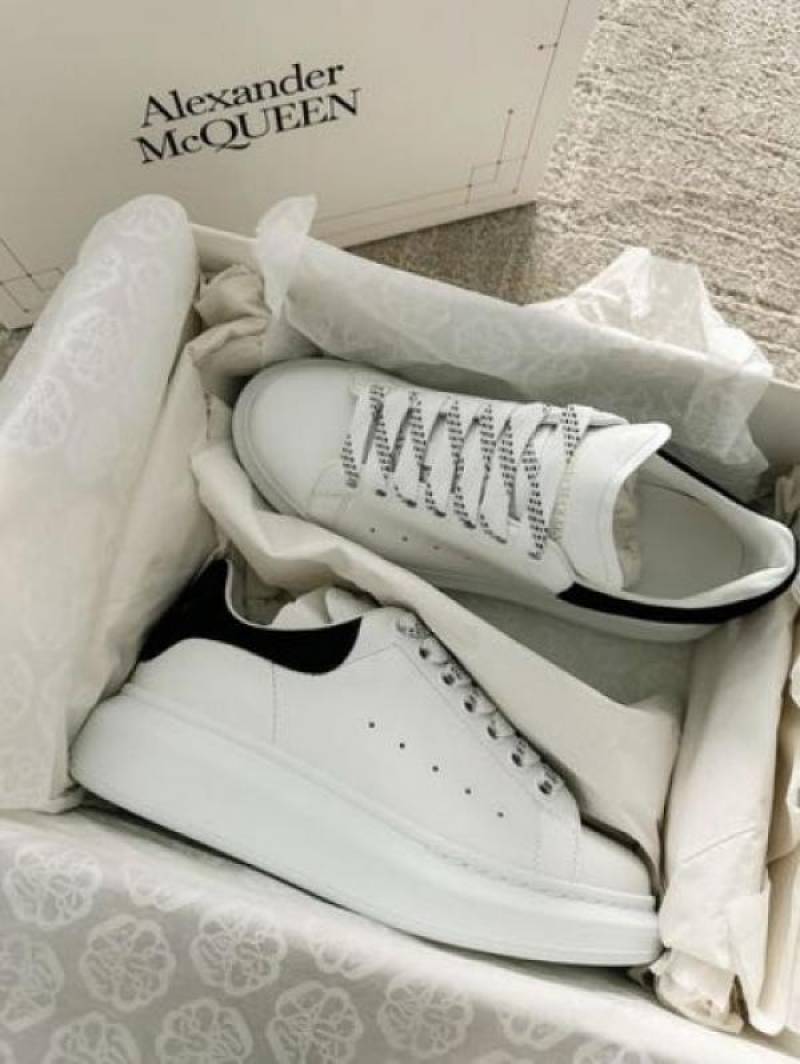 Alexander McQueen white black sneakers
