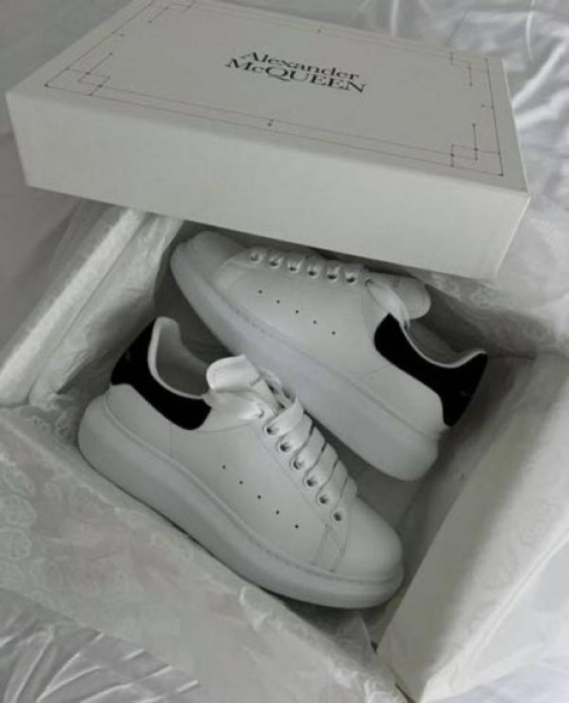 Alexander McQueen white black sneakers