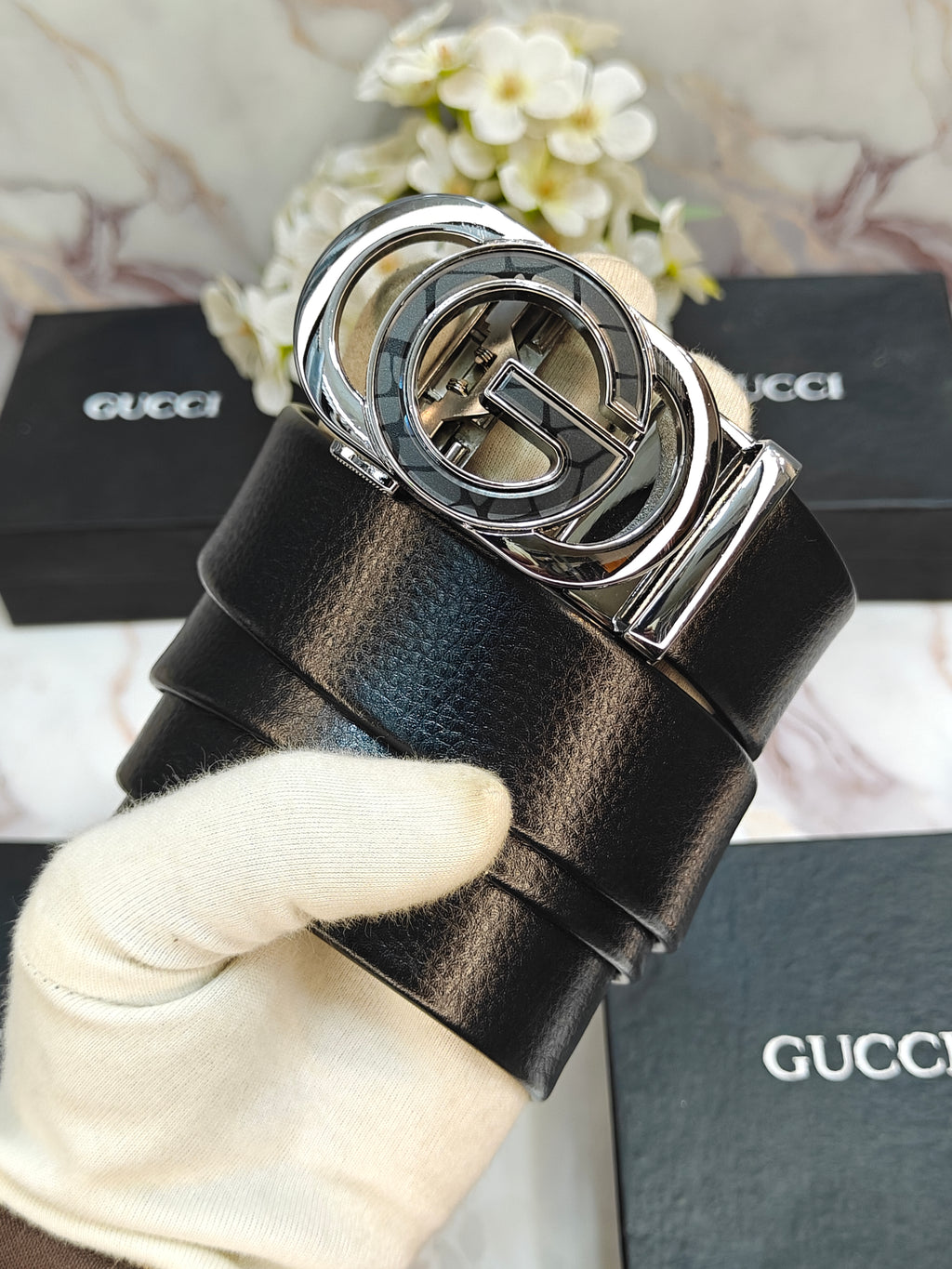 GU...cCi PREMIUM QUALITY AUTOLOCK BELT WITH OG BOX GG-218