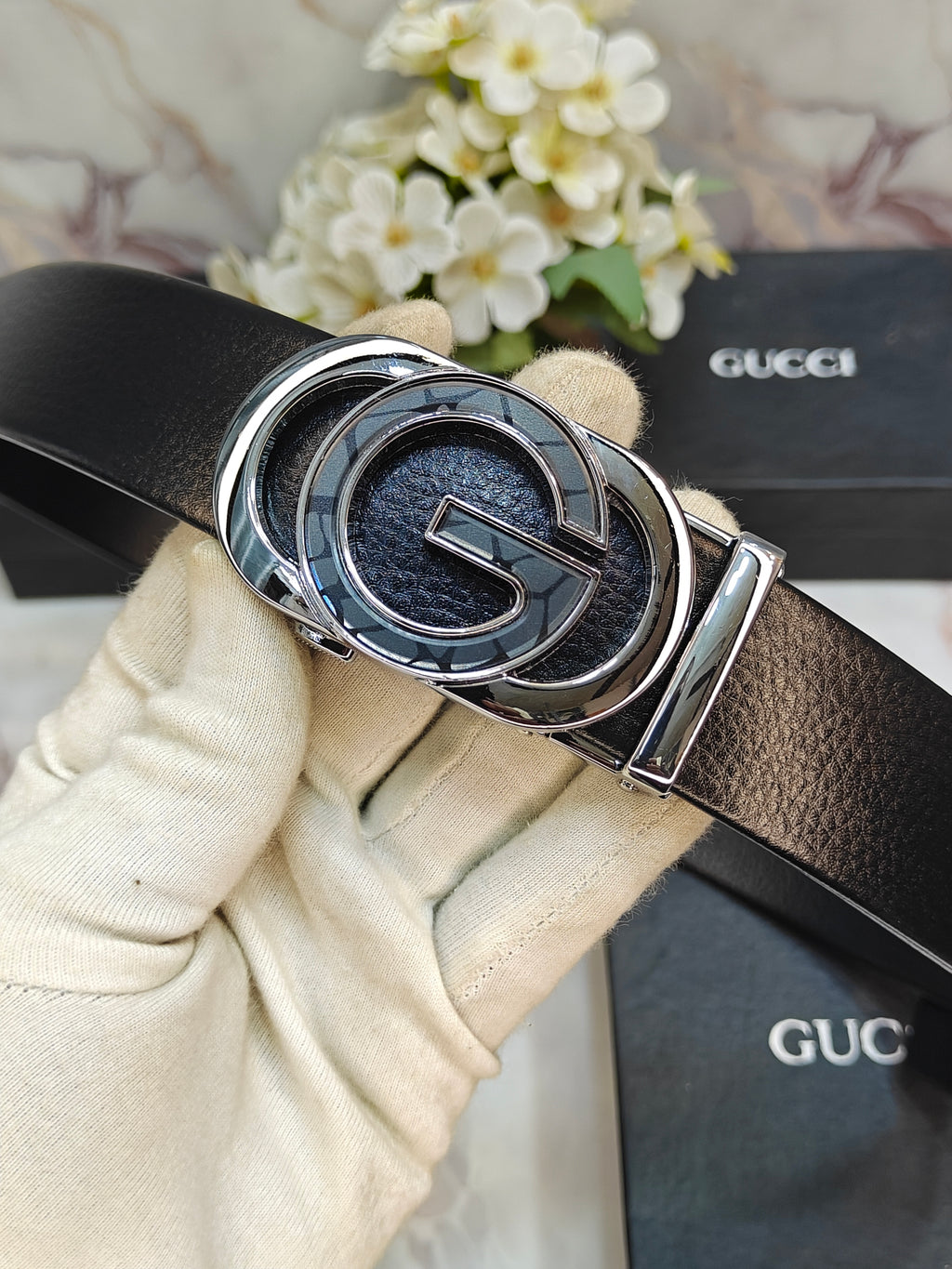 GU...cCi PREMIUM QUALITY AUTOLOCK BELT WITH OG BOX GG-218