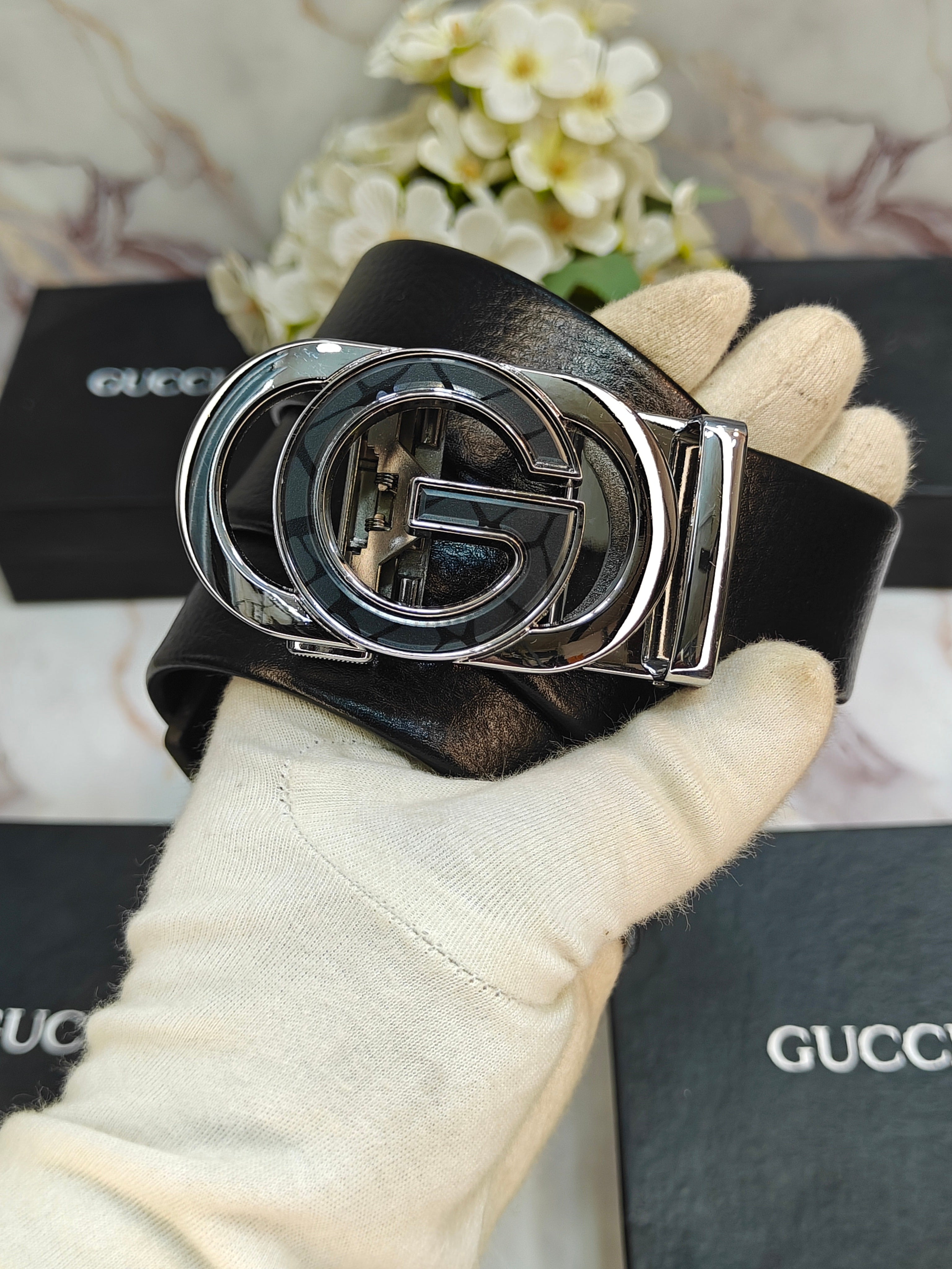 GU...cCi PREMIUM QUALITY AUTOLOCK BELT WITH OG BOX GG-218