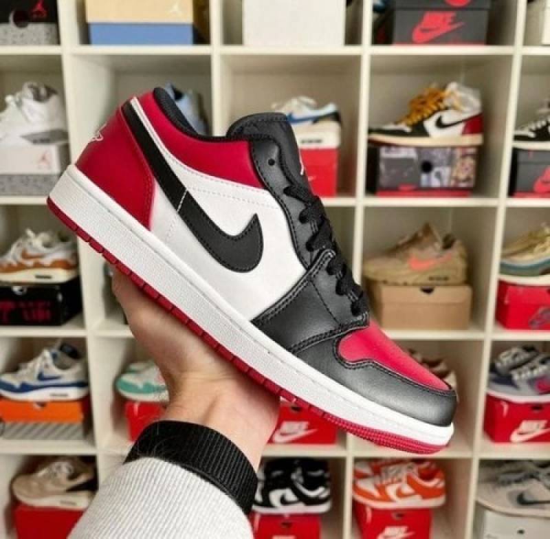 Air-jordan retro 1 low bred toe semi ua fix