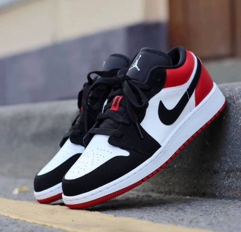 Air jordan 1 low black toe semi ua fix