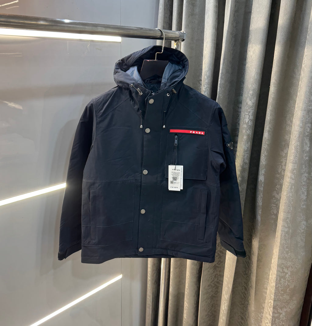 Prad a Milano Navy Blue Imported Puffer Jacket