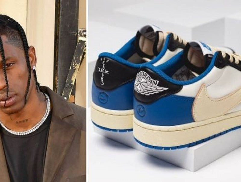 Nike Air Jordan Retro 1 Low Fragment X Travis Scott SEMI UA With PLASTIC PACKING